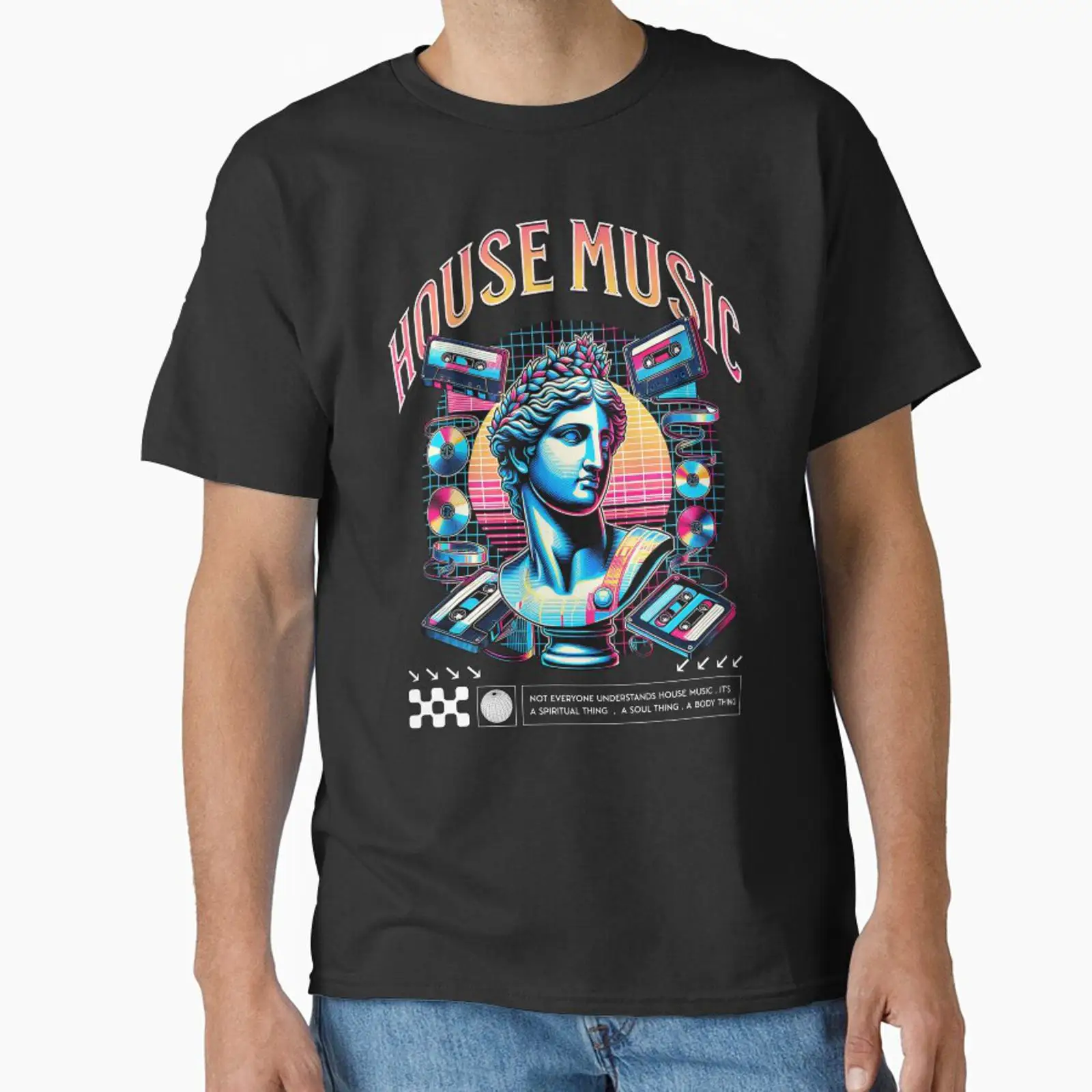 Audio House Music - Футболка HOUSE MUSIC Statue Audio Icons,