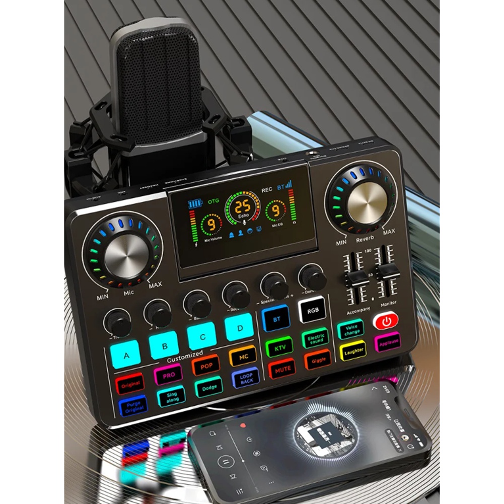 Audio Music Changer - Аудиомикшер DTC5, звуковая карта для живых