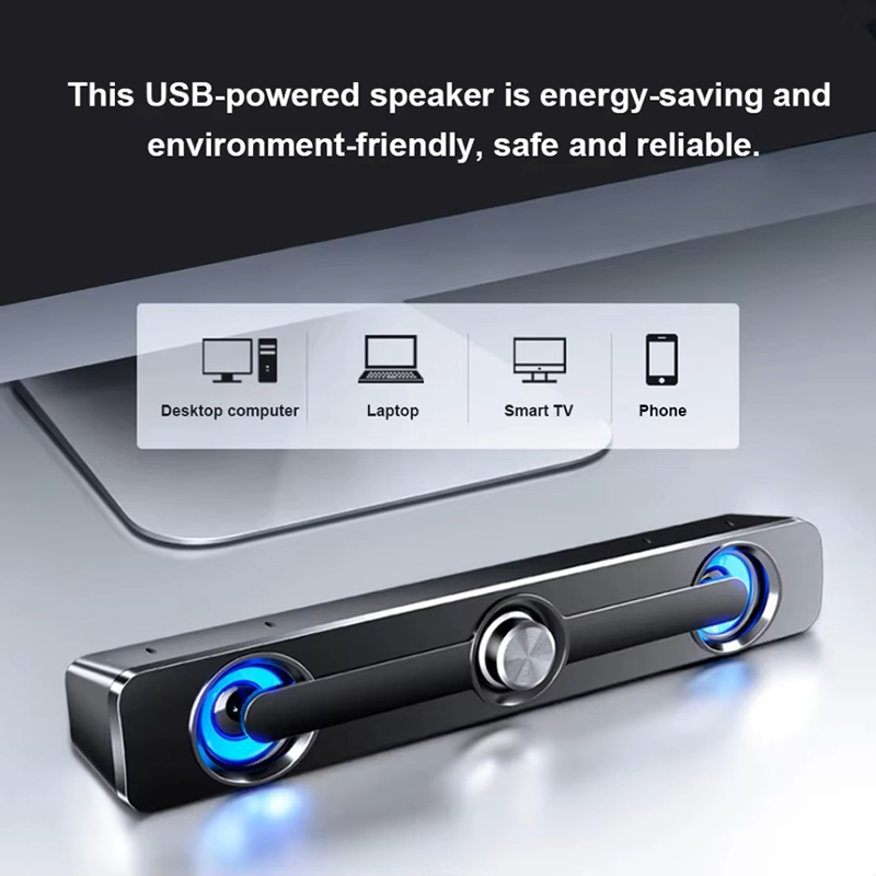 Audio Music Player Pc - Портативная проводная акустическая система Caixa De