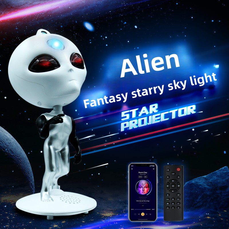 Audio Music Live - Проектор Alien Galaxy Star с Bluetooth-динамиком,