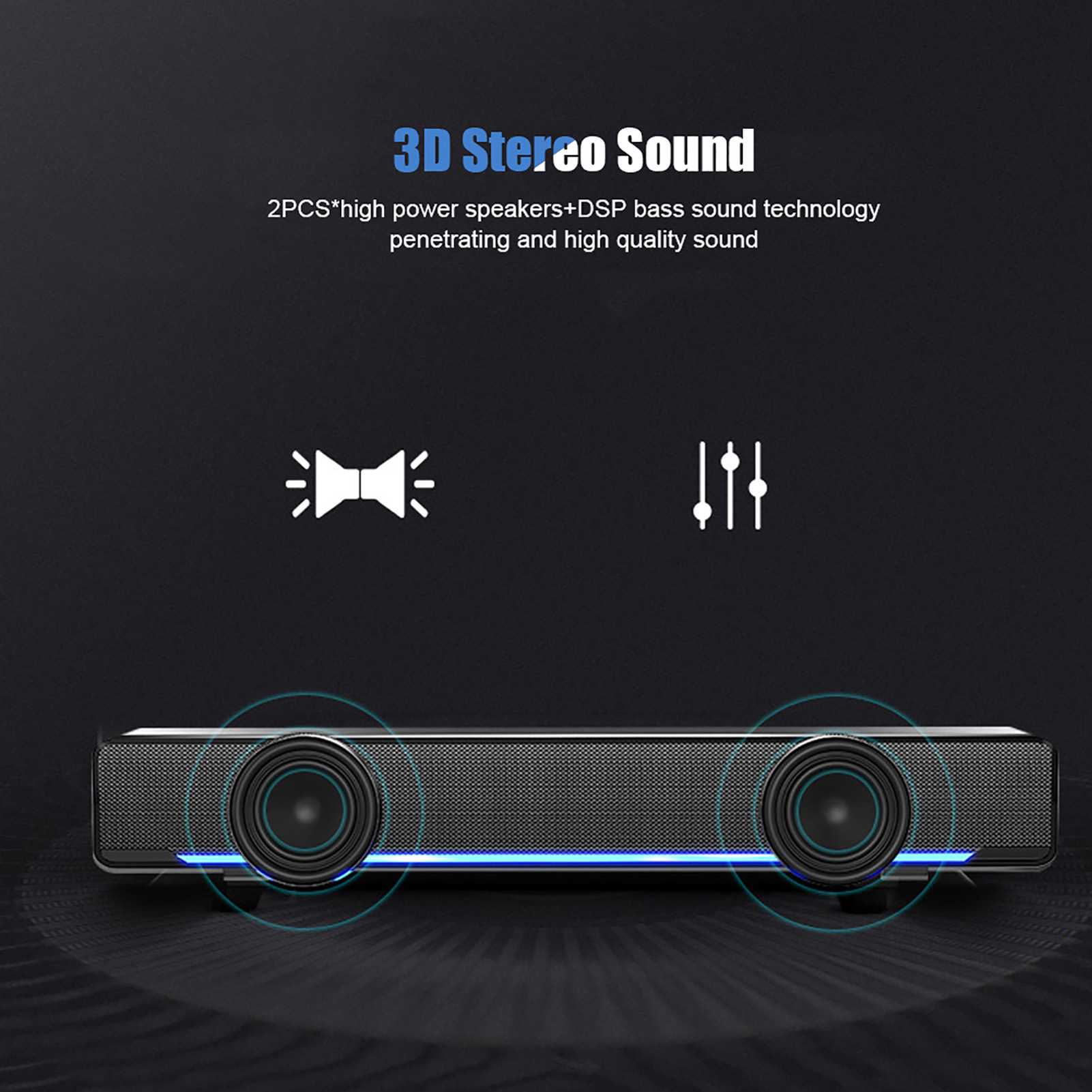 Портативная звуковая панель US – обзор и цена Audio Music Player Pc